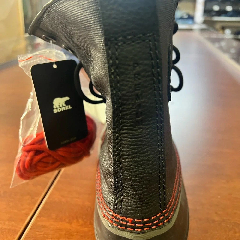 Sorel Men Premium Rubber Water Proof Snow Boots Black Size 8.5 NWT - Picture 4 of 5